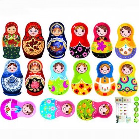  15 Cute Russian Dolls stickers